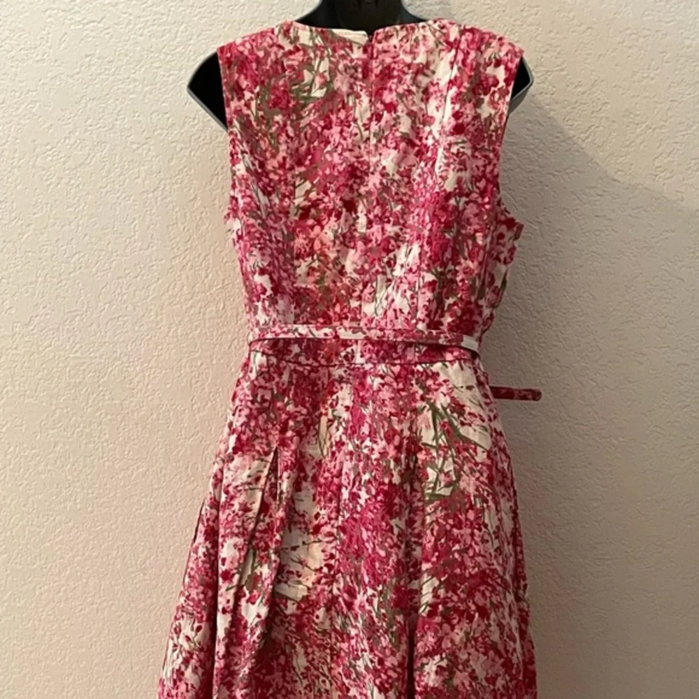 Talbot’s pink linen floral‎ dress NWOT - Picture 4 of 5